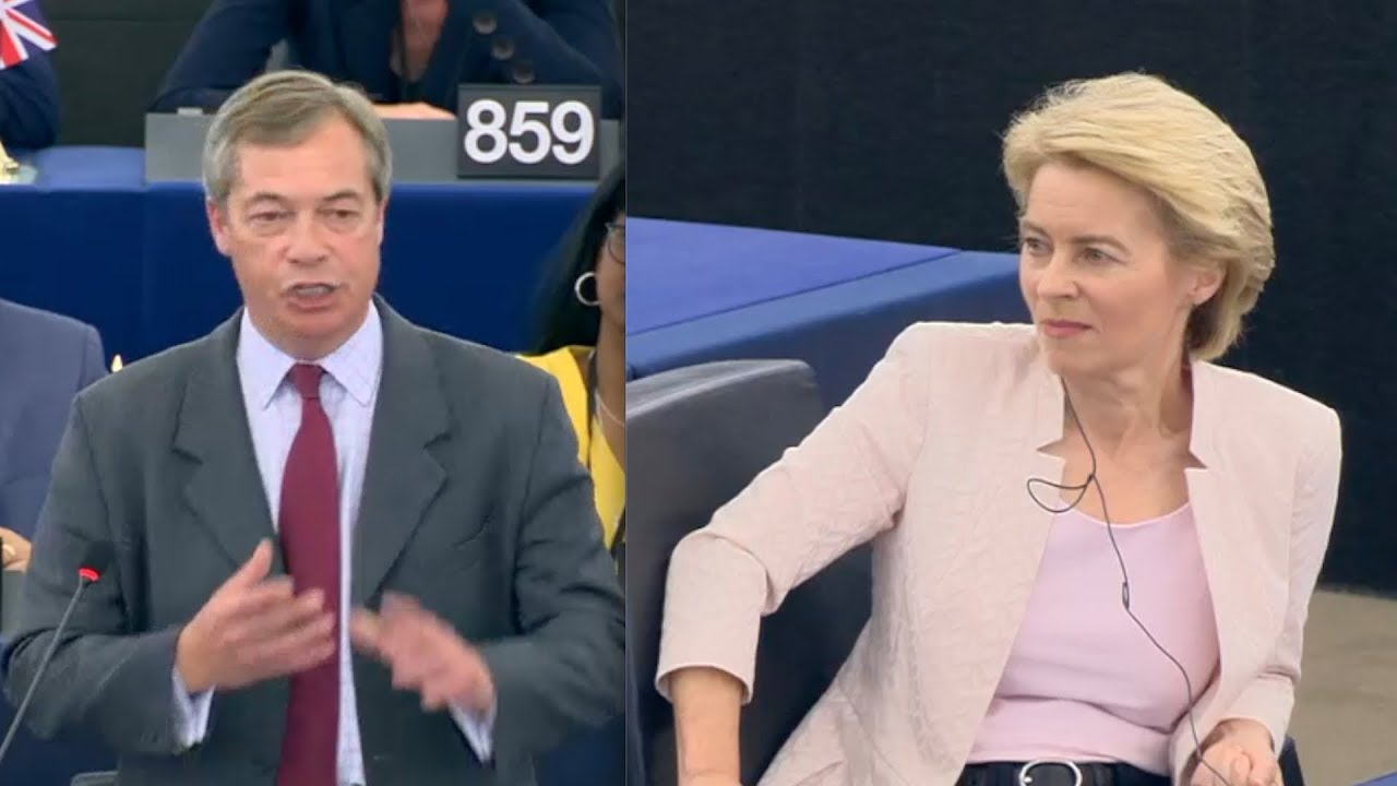 Nigel Farage kommenterar valet av von der Leyen