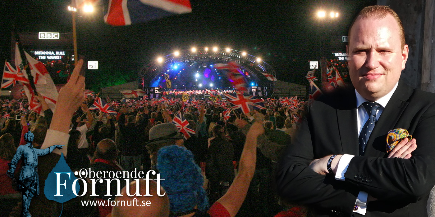 BBC stryker texterna på Rule Britannia och Land of Hope and Glory från The Proms
