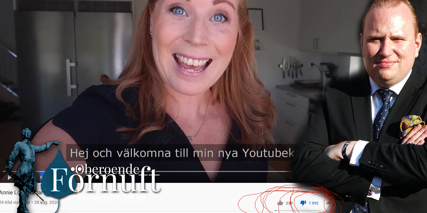 Annie Lööfs Youtube-satsning ser ut att floppa…